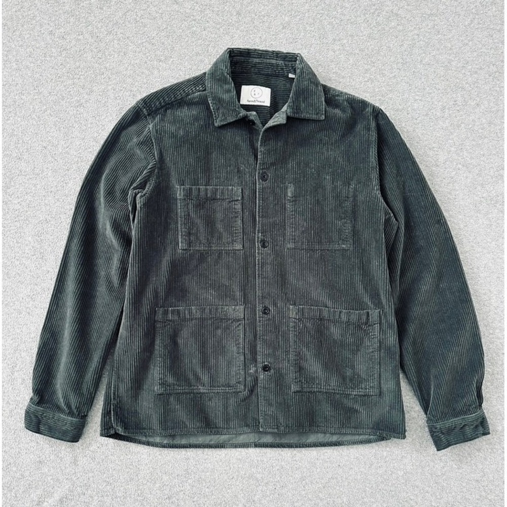 Form & Thread Jumbo Cord Atelier Overshirt Large Corduroy Chore Jacket Overshirt